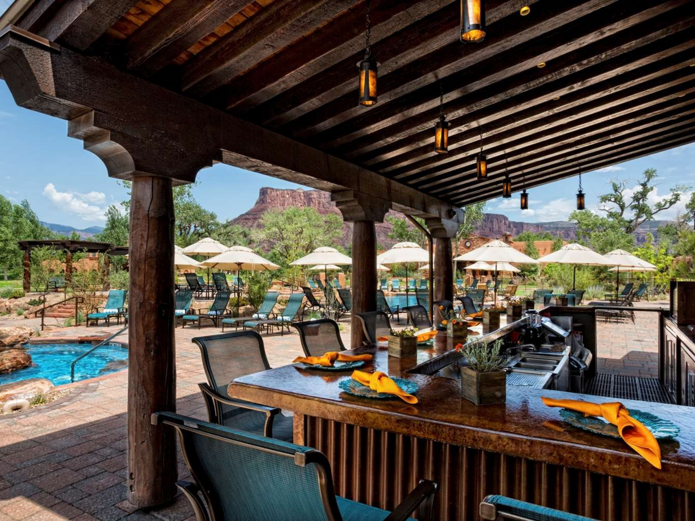 Gateway Canyons Resort and Spa surrounded by the red rock canyons of western Colorado